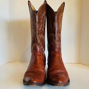 Panhandle Slim Lizard Leather Western Cowboy Rodeo Boots Men's Size: 8.5 D